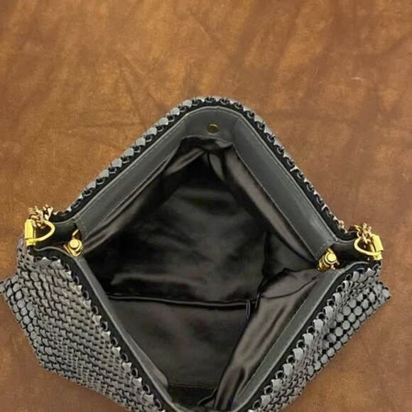 Vintage Etienne Aigner Blue Canvas Shoulder Bag - Picture 4 of 6